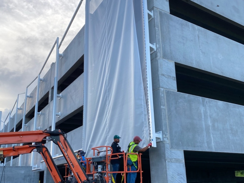 tensile membrane facade PVC Membrane