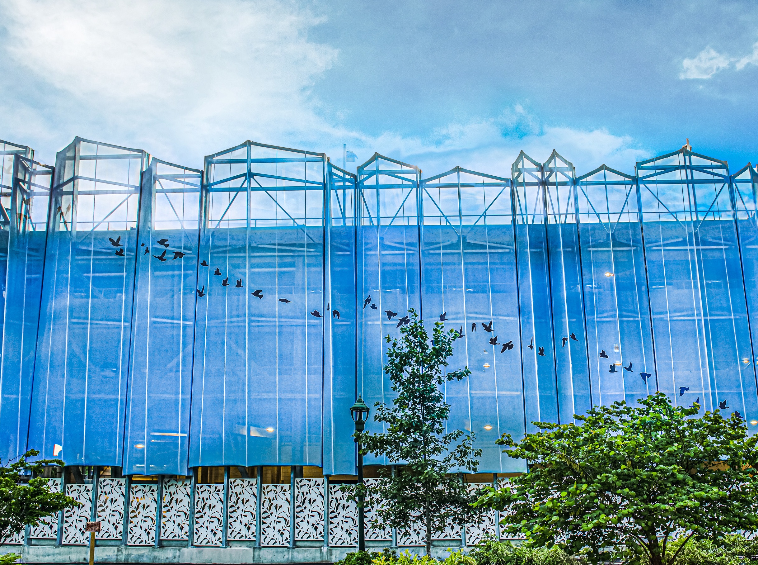 PVC Mesh Tensile Facade